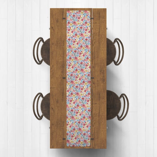 Painted Bloom Twill Table Runner